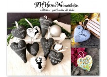 Stickserie ITH - Herzen Weihnachten